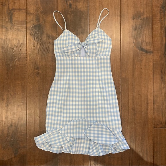 Forever 21 | Dresses | Forever 2 Blue Gingham Mini Dress | Poshmark